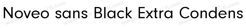 Noveo sans Black Extra Condensed字体转换